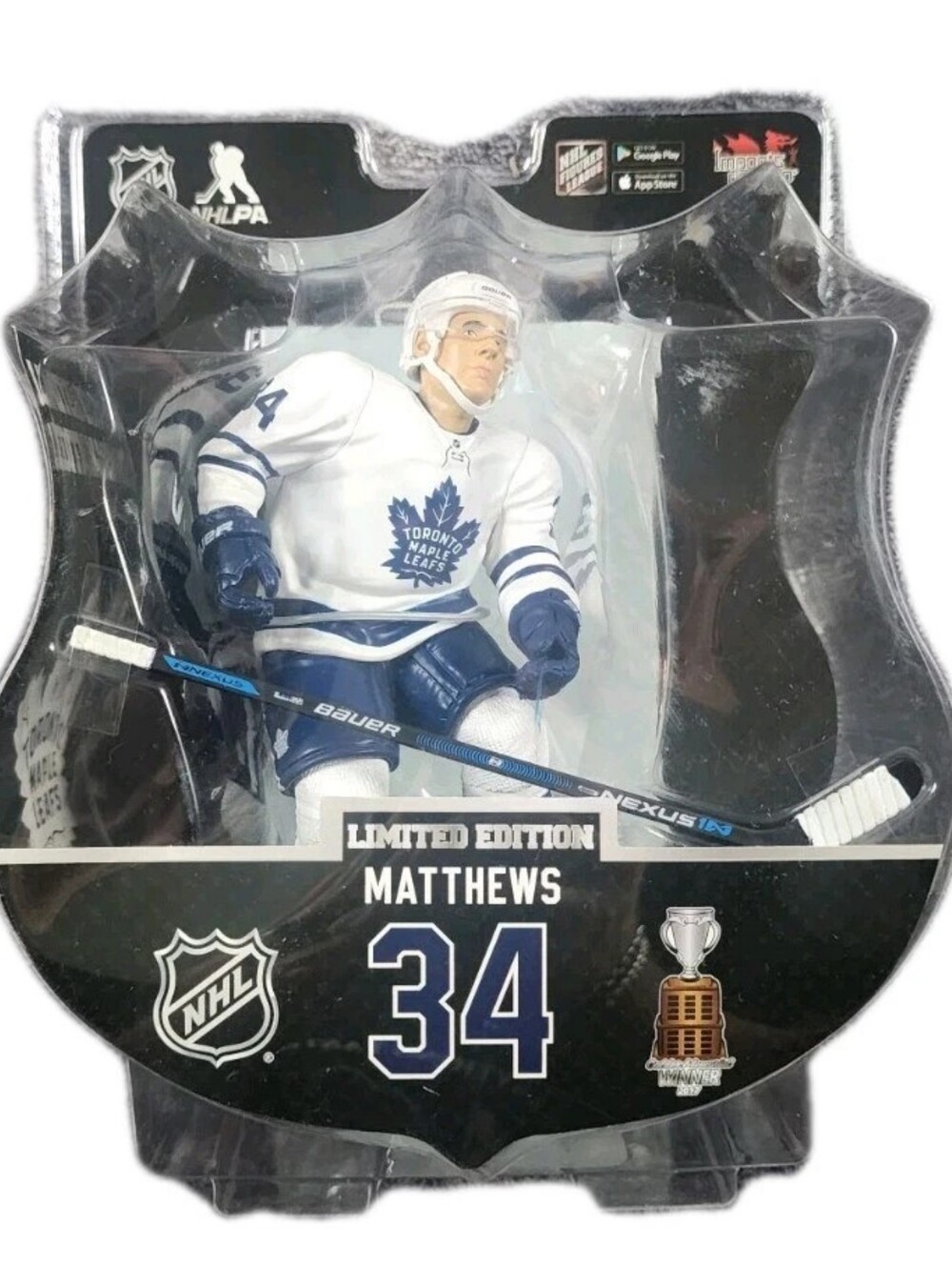 NHL Auston Matthews Toronto Maple Leafs 2017 Calder Trophy Winner 6" Player